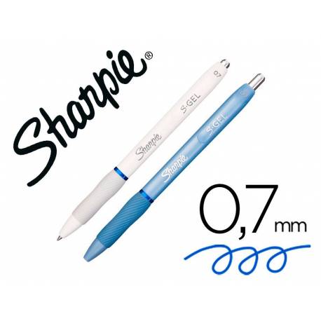 Boligrafo sharpie fashion retractil tinta gel azul 0,7 mm color (164954)