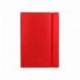 Libreta Liderpapel simil piel a5 120 hojas 70g/m2 horizontal sin margen rojo