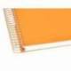 Cuaderno espiral liderpapel a4 micro antartik tapa forrada120h 100 gr cuadro 5mm 5 banda4 taladros color mostaza
