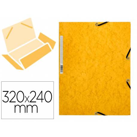 Carpetas de gomas carton prespan Q-Connect Din A4 amarillo