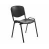 SILLA ROCADA CONFIDENTE ESTRUCTURA METALICA RESPALDO Y ASIENTO EN POLIMERO COLOR NEGRO