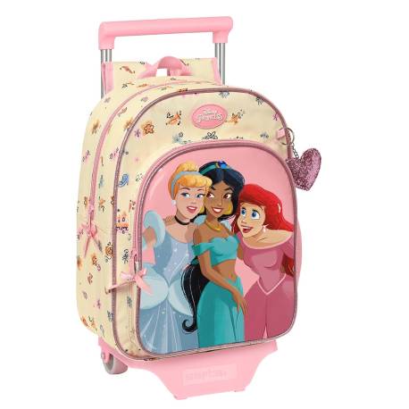 MOCHILA SAFTA CON CARRO PRINCESAS DISNEY MAGICAL 340X260X110 MM