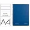 CUADERNO ESPIRAL NAVIGATOR A4 TAPA DURA 80H 80GR HORIZONTAL CON MARGEN AZUL MARINO