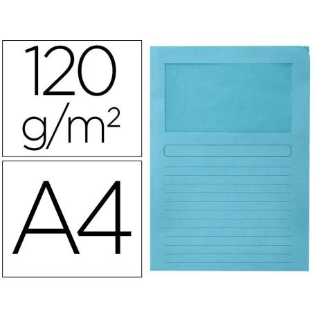 Subcarpeta de cartulina Q-Connect Din A4 color azul