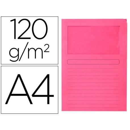 Subcarpeta de cartulina Q-Connect Din A4 color rosa