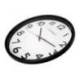 Reloj de pared plastico 38 cm marco color negro