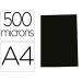 TAPA DE ENCUADERNACION GBG POLIPROPILENO POLYCOVER OPACA 500 MC DIN A4 COLOR NEGRO PACK DE 100 UNIDADES