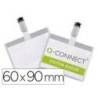 Identificadores Q-Connect de Seguridad con Pinza Metalica en PVC 9x6 cm