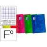 BLOC ESPIRAL OXFORD TAPA PLASTICO OPTIK PAPER FOLIO 80 HOJAS 90 GR CUADROS 4 MM COLORES SURTIDOS " NO SE PUEDEN ELEGIR"