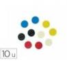 IMAN PARA SUJECION NOBO 24 MM DIAMETRO CAJA DE 10 UNIDADES COLORES SURTIDOS