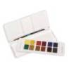 Acuarela Daler Rowney Aquafine Travel Set con pincel Caja de 12 colores