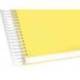 Bloc Liderpapel Din A4 micro crafty cuadrícula 5mm 5 bandas 4 taladros tapa forrada 90 gr 120 hojas color amarillo