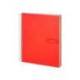 Bloc Liderpapel Din A4 micro crafty cuadrícula 5mm 5 bandas 4 taladros tapa forrada 90 gr 120 hojas color rojo