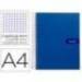 Bloc Liderpapel Din A4 crafy cuadrícula 4mm tapa forrada 90 gr color azul