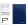 Cuaderno espiral Liderpapel Witty Tamaño folio 80 hojas tapa dura Cuadrícula 4mm 75g/m2 Azul Marino Con margen