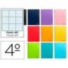 Cuaderno espiral Liderpapel Smart 80 hojas Tamaño Cuarto Tapa blanda Pauta 46º 60 g/m2 Colores surtidos