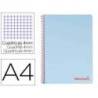 Bloc Liderpapel Din A4 wonder cuadrícula 4mm tapa polipropileno 90 gr color azul