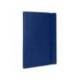 Libreta Liderpapel simil piel a6 120 hojas 70g/m2 horizontal sin margen azul