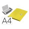 CARPETA LEITZ RECYCLE GOMAS TRES SOLAPAS DIN A4 POLIPROPILENO AMARILLO