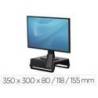 SOPORTE FELLOWES PARA MONITOR BREYTA 3 AJUSTES DE ALTURA HASTA 30 KG 100% RECICLABLE 350X300X80/118/155 MM NEGRO