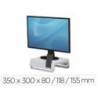 SOPORTE FELLOWES PARA MONITOR BREYTA 3 AJUSTES DE ALTURA HASTA 30 KG 100% RECICLABLE 350X300X80/118/155 MM BLANCO