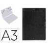 Carpetas de gomas carton Liderpapel Din A3 negro