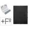 Carpeta clasificadora Paper Coat Liderpapel folio negro
