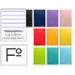 Cuaderno espiral Liderpapel Witty Tamaño Folio 80 hojas Tapa dura Rayado horizontal 75 g/m2 Con margen Color surtidos