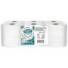 PAPEL HIGIENICO AMOOS JUMBO INDUSTRIAL MISSION CARE EXTRACCION CENTRAL 2 CAPAS 33G/M2 PAQUETE DE 12 ROLLOS
