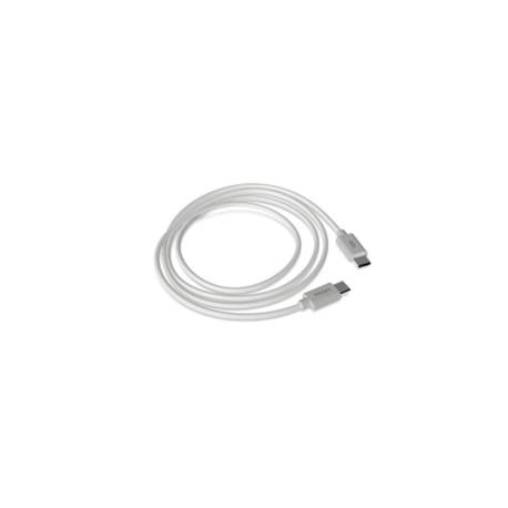 CABLE GROOVY USB-C A TIPO C LONGITUD 1 MT COLOR BLANCO