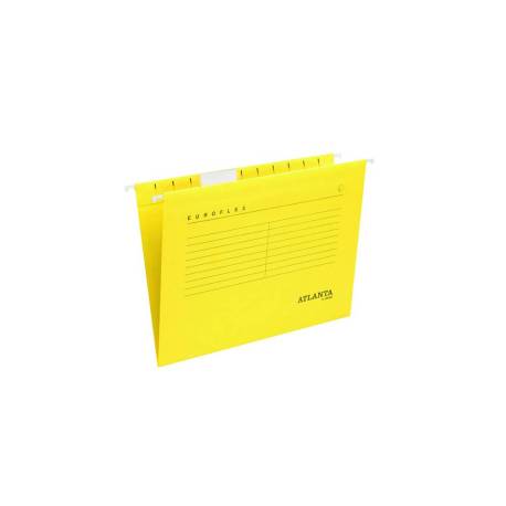 CARPETA COLGANTE TARIFOLD ATLANTA EUROFLEX DIN A4 CARTULINA 100%RECICLADA FSC COLOR AMARILLO CAJA DE 25