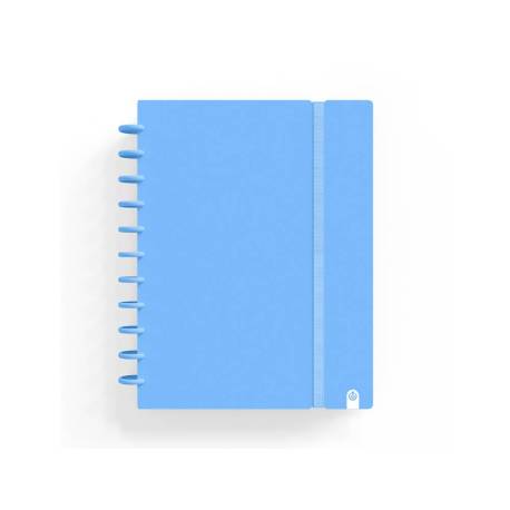 CUADERNO CARCHIVO INGENIOX FOAM A4 80H CUADRICULA AZUL PASTEL