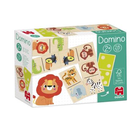 JUEGO GOULA JUMBO DOMINO MADERA SELVA 28 PIEZAS