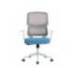 SILLA Q-CONNECT OFICINA LUCCA MALLA BASE METALICA ALT MAX 1090 ANC 700 PROF 650 RUEDAS PREMIUM COLOR BLANCO GRIS AZUL