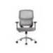 SILLA Q-CONNECT OFICINA LUCCA MALLA BASE METALICA ALT MAX 1090 ANC 700 PROF 650 RUEDAS PREMIUM COLOR NEGRO GRIS