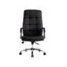 SILLA Q-CONNECT DIRECCION PIAV E SIMIL PIEL BASE METALICA ALT MAX 1250 ANC 610 PROF 700 MM RUEDAS PREMIUM COLOR NEGRO