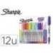 ROTULADOR SHARPIE PERMANENTE FINO GLAM POP BLISTER DE 12 UNIDADES COLORES SURTIDOS