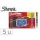 ROTULADOR SHARPIE ACRYLIC PUNTA PINCEL BLISTER DE 5 UNIDADES COLORES SURTIDOS