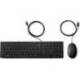 SET TECLADO + RATON HP COMBO 320MK USB-A LONGITUD 1.8 M COLOR NEGRO