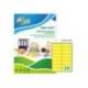 ETIQUETA ADHESIVA TICO AMARILLO FLUOR PERMANENTE FSC LASER/INKJET/FOTOCOPIA 99,1X34 MM CAJA DE 1120 UNIDADES