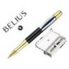 ROLLER BELIUS DUALITA CUERPO BLANCO COLOR NEGRO TINTA NEGRA CAJA DE DISEÑO