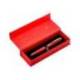 BOLIGRAFO BELIUS PASSION DOR ALUMINIO TEXTURA CEPILLADA COLOR ROJO Y DORADO TINTA AZUL CAJA DE DISEÑO PUNTA 0.8MM