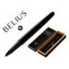 ROLLER BELIUS ORIGEN 1995 ALUMINIO TEXTURA CEPILLADA COLOR NEGRO TINTA NEGRA CAJA DE DISEÑO