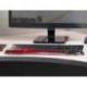 REPOSAMUÑECAS KENSINGTON DUO GEL TECLADO COLOR NEGRO/ROJO 240X182X25 MM