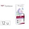 Rotulador Tombow Acuarelable Doble Punta Pincel Estuche de 12 Colores Pastel