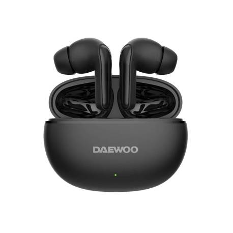 AURICULAR DAEWOO TWS IN-EAR BLUETOOTH 5.3 CON ESTUCHE DE CARGA USB TIPO-C AUTONOMIA 6 HORAS COLOR NEGRO