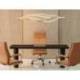 SILLA Q-CONNECT ESCRITORIO MOD ENA SIMIL PIEL BASE METALICA ALT MAX 1050 ANC 630 PROF 650 COLOR CREMA
