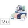 SACAPUNTAS MILAN COMPACT SERIE 1918 PLASTICO 2 USOS CON GOMA DE BORRAR EXPOSITOR DE 16 UNIDADES COLORES