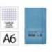 CUADERNO CON GOMILLA ANTARTIK NOTES TAPA BLANDA A6 CUADRICULA AZUL CLARO 100 HOJAS 80 GR FSC