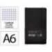 CUADERNO CON GOMILLA ANTARTIK NOTES TAPA BLANDA A6 CUADRICULA NEGRO 100 HOJAS 80 GR FSC